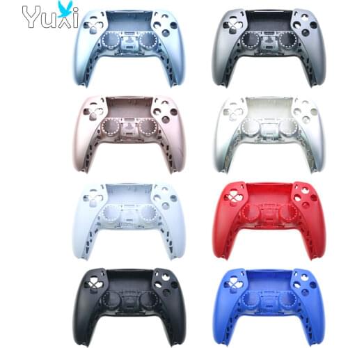 YuXi Front + Back Controller Housing Shell Replacement Part For Sony PlayStation5 PS5 Gamepad Handle Cover Case