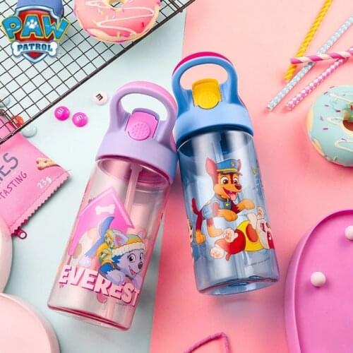 Genuine Paw patrol Tritan pure bottle kids Cartoon sucker cup 500ml with handle pat patrouille sports water cup kids toy gift