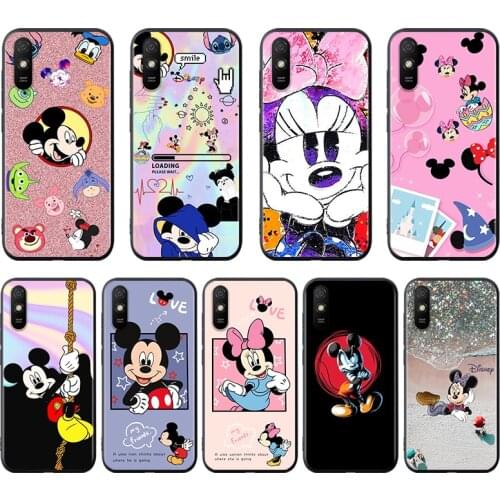 Silicone Cover Disney mickey mouse estilo For Xiaomi Redmi K40 K30i K30T K30S K20 10X GO S2 Y2 Pro Ultra Black Phone Case
