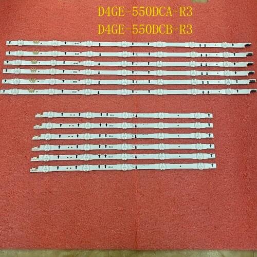 12pcs LED Backlight Strip For Samsung UE55H5500 UE55H6200 UE55H6400 UE55H6500 UE55H6290 UE55J5100 UE55J5200 UE55J5600 UE55J6300