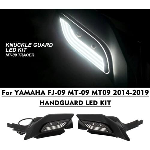 For YAMAHA MT09 FJ-09 MT-09 2014-2017 motorcycle accessories Acrylic Handguard Decoration LED Light