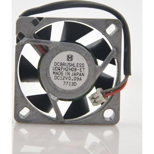 UDQFH2H08 DC 12V 0.09A 30x30x10mm 2-Wire Server Square Fan