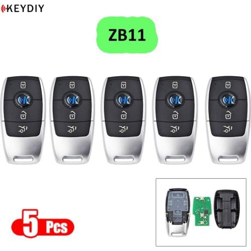 5PCS/LOT KEYDIY Universal Smart Key ZB11 for KD-X2 Car Key Remote Replacement Fit More than 2000 Models