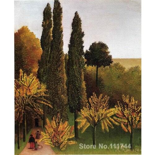 Artwork for home Walking in the Parc des Buttes Chaumont Henri Rousseau paintings Hand painted High quality