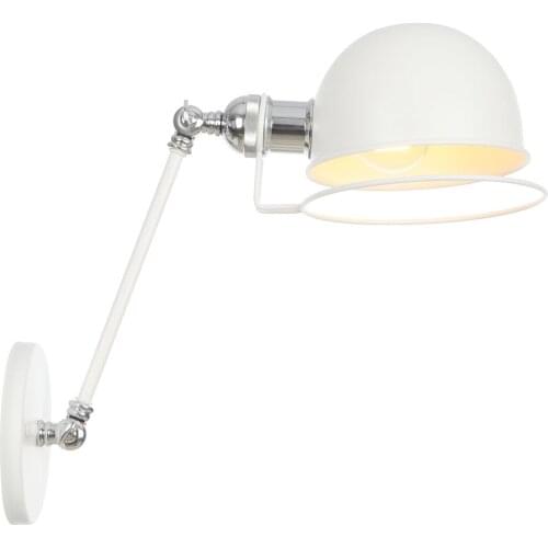 Iron Loft Decor Wall Light Fixture White Vintage Wandlamp Home Living Room Wall Lamp E27 AC 110V 220V Applique Murale Luminaire