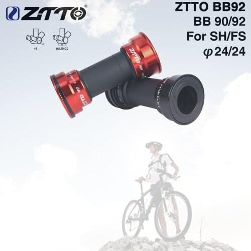 ZTTO BB92 MTB Bottom Bracket BB92 BB90 Road Bike Press Fit Bottom Brackets for 24mm Crankset chainset