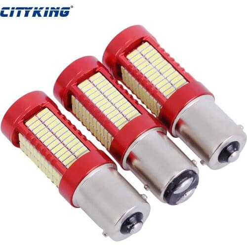 1pcs Super Bright White BAY15D Ba15s 1156 1157 S25 106smd 4014 led P21W 30W LED SMD Backup Reverse Led Light Brake Light