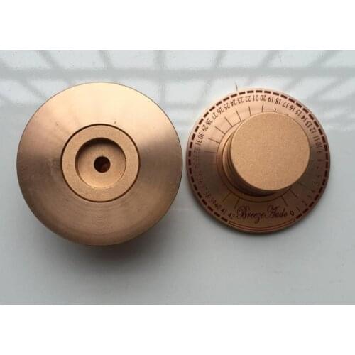1pcs Gold aluminum diameter 60mm potentiometer knob Volume knob