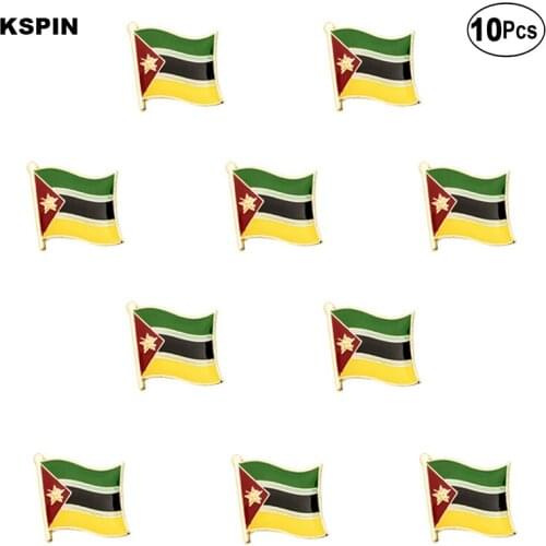 Mozambique Flag Lapel Pin Flag badge Brooch Pins Badges 10Pcs a Lot