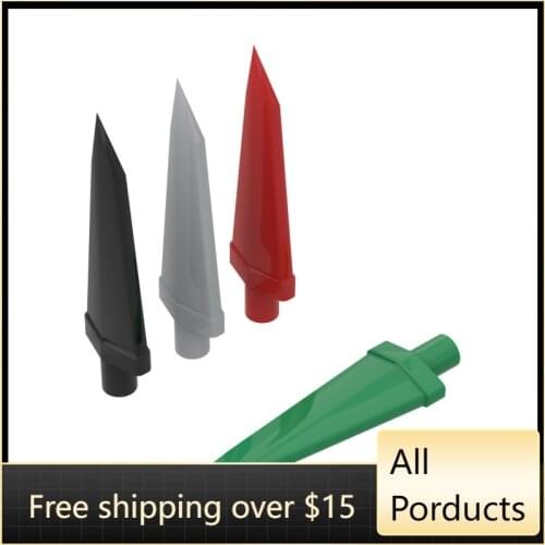 10PCS High-Tech Assemble Particle 64727 Blade Piece Sword Building Blocks Kit Replaceable Part Toys For Children Gifts