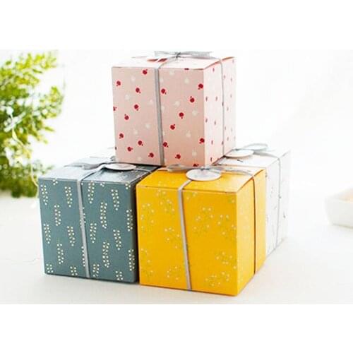 5Pcs Gift Box Candy Boxes Baby Shower Christmas Birthday Bags Party Gifts Box Biscuit Packaging Paper Boxes Party Decor