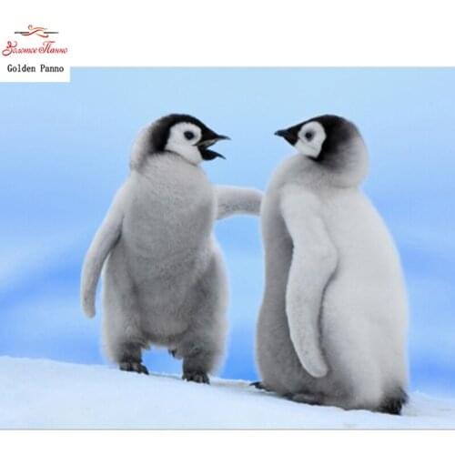 5D DIY full square diamond painting mosaic animal cute penguin diamond rhinestone embroidery cross stitch display home decor