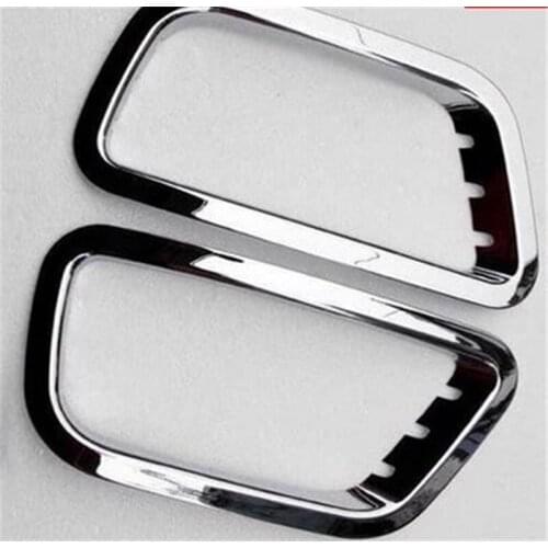 ABS Chrome Front +Rear Fog light Lamp Cover Trim For Zotye T600 2014 2015 Car styling