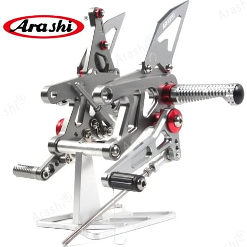 Arashi 1 Set For APRILIA RSV4 FACTORY APRC ABS 2013-2016 CNC Adjustable Footrests Foot Pegs Rider Footrest SBK SE 13 14 15 16