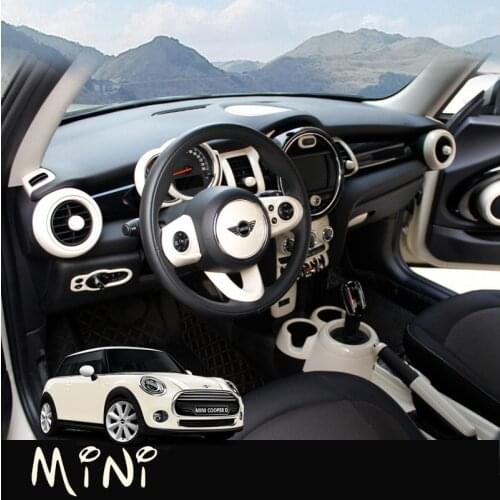 Car Air Outlet Decorative Frame Speaker Sticker Dashboard Modification Shell For MINI COOPER JCW F55 F56 F57 Styling Accessories