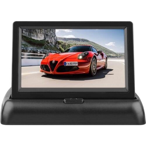 4.3inch Car Monitors TFT LCD Car Rear View monitor Display Parking Rearview System For Backup Reverse Camera Support DVD