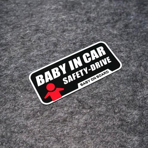 Car Stickers for Safety Drive Baby on Board Motor Bike Decals Laptop Auto Window Tail Guitar DIY Graphics 12x5cm