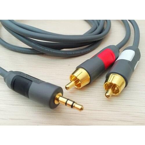 Belkin stereo 3.5 to RCA audio cable one point two mobile phone computer lotus signal line