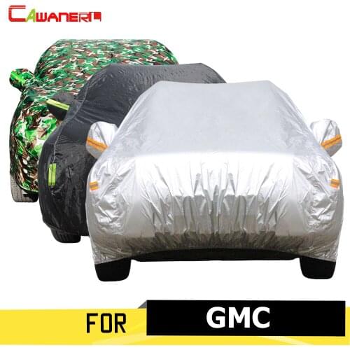 Cawanerl Car Cover Sunshade Vehicle Outdoor Anti UV Sun Rain Snow Resistant Cover For GMC Jimm Terrain Acadia Envoy Yukon