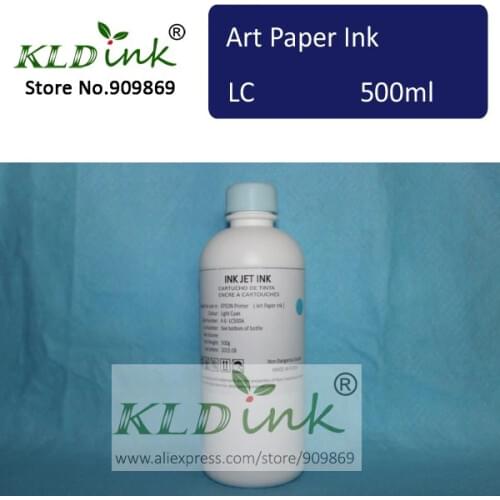 [ KLD Ink ] Compatible High quality LIGHT CYAN art paper ink (1 pieceX 500ml )