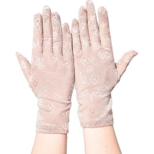 Black Grey Pink Beige Ladies Lace Gloves Elegant Short Gloves Courtesy Summer Gloves for Wedding Dinner Parties ST385