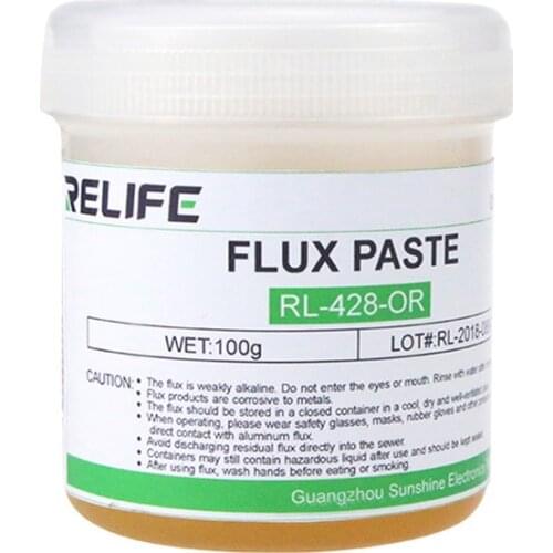 100g High Quality Solder Paste Flux RL-428-OR High Viscosity Imported Rosin Welding Flux for Phone BGA SMD PCB Reballing Tools