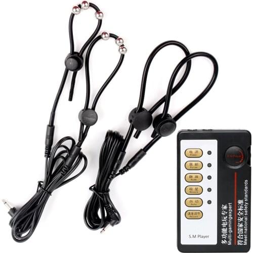 IKOKY Penis Extender Cock Stimulator Electric Shork Medical Themed Toys Penis Rings Masturbation Cock Rings Sex Toys For Men