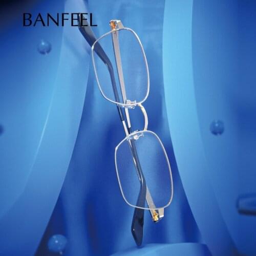 Square Pure Titanium Eyeglasses Frames Men Vintage Optical Prescription Eye Glasses For Unisex Myopia Lenses 2021 Male Eyewear