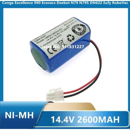 Lithium Battery For ILIFE Robot Vacuum Cleaner A4, A4s, V7, A6, V7s Plus, 14.4V, 2600mAh, 4S 1P, Brand New, BMS