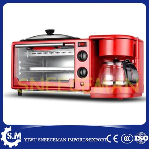 Breakfast machine toaster oven all-automatic multi-function coffee spitting driver Electric baking tray , electric roasting box