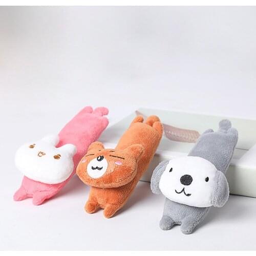 Cute Pet Dog Cat Plush Toys Dog Toys Funny Durability Chew Molar Toy Fit for All Pets Bear Rabbit Dog Pet Product Accompany Dog