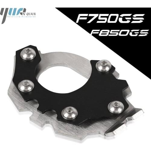 New Motorcycle For BMW F750GS F850GS F750 F850 GS F 750 850 GS CNC Kickstand Foot Side Stand Extension Pad Support Plate Enlarge
