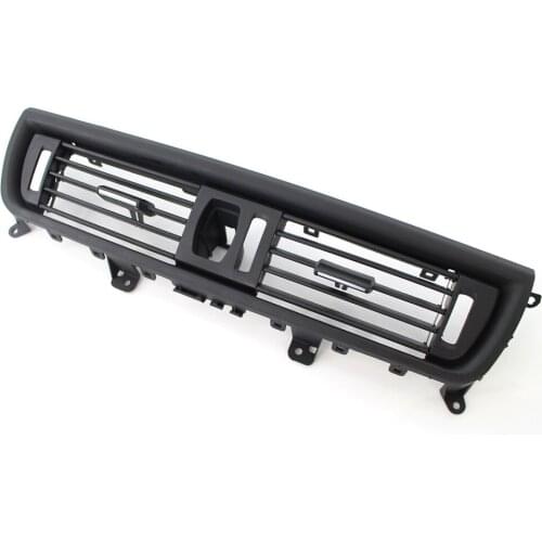 Front Air Grille Center Dash AC Vent For BMW F10 F11 F18 5 Series 2010-2016 64229166885 ABS Black