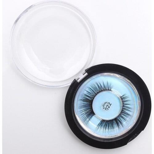 Flash Girl 3D100% Wispy Fluffy Fake Lashes Full Strip Mink Reusable Mink Eyelashes Makeup with Packing 022