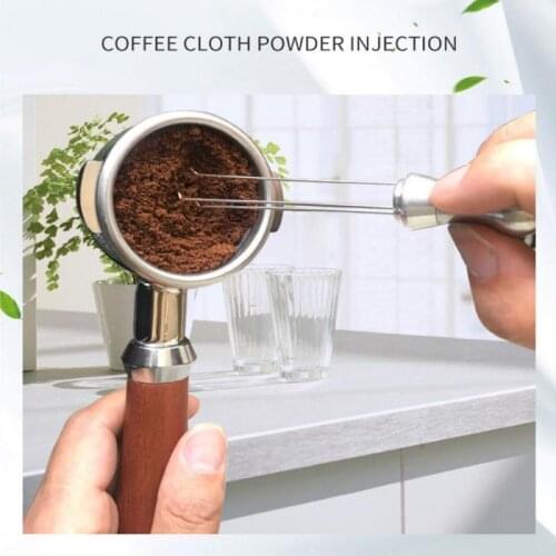 Coffee Tamper Coffee Pin Cloth Powder Dispenser Stainless Steel Italian Cake Disperser Coffee Cloth Powder Pin Coffee Gargets