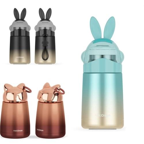 Stainless Steel Thermos Cup Vacuum Lightning Rabbit Cats King Cup Cartoon Portable Travel Thermos Mug Gift Multi-Style Trendy