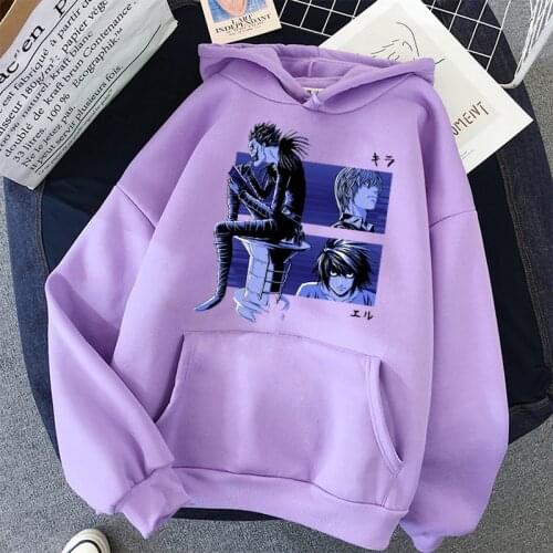 Oversized hoodie Death Note Kawaii dropshipping harajuku y2k Top undefined kpop Long sleeve kawaii clothes Womens sweatshirt