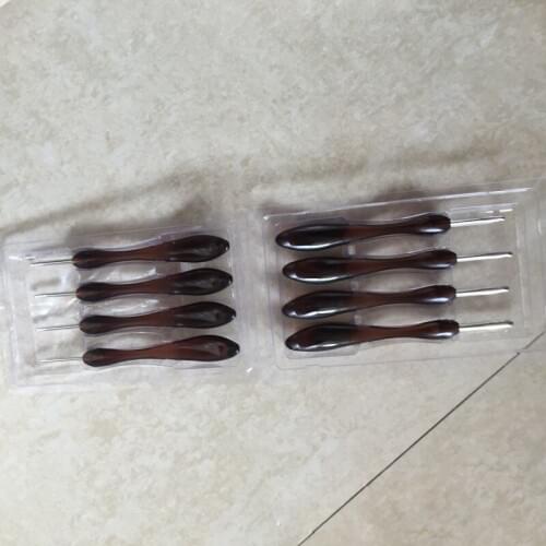 8pc/set knitting needle weaving tools High grade transparent ABS plastic big handle aluminum Crochet home decor crocket hook