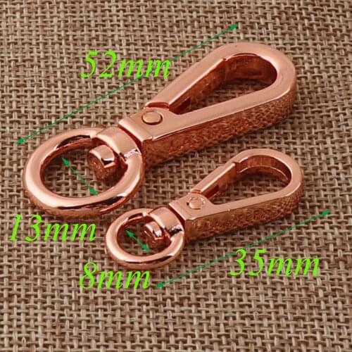20 PCS Rose Gold Lobster Swivel Clasps Claws Connector Snap Buckle Gate Bag Purse Clasps Handbag Snap Purse Hook