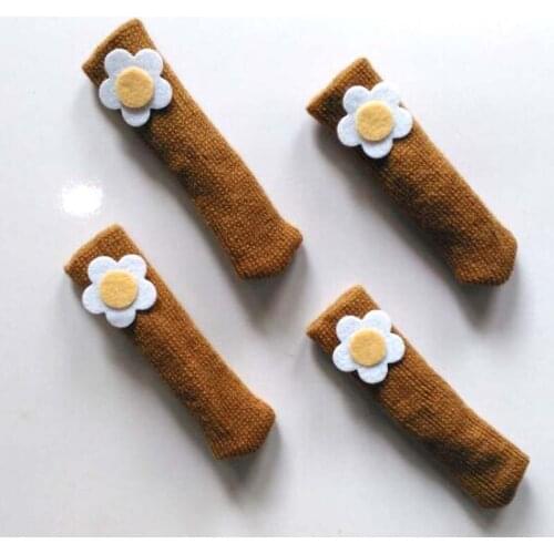 24PCS Knitted chair leg sets table socks chair socks elastic piernas conjuntos high quality protect the floor