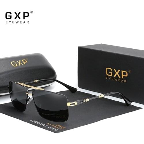 GXP 2021 Fashion Men Women Glasses Structure Design Temples Sunglasses Brand 100%Polarized UV400 Lens Stainless steel Material