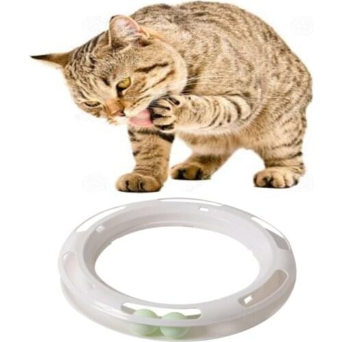 Pet Interactive Playing Toy For Cats Kitten Exercise Scratch-resistant Tract Ball Toy For Catch Game