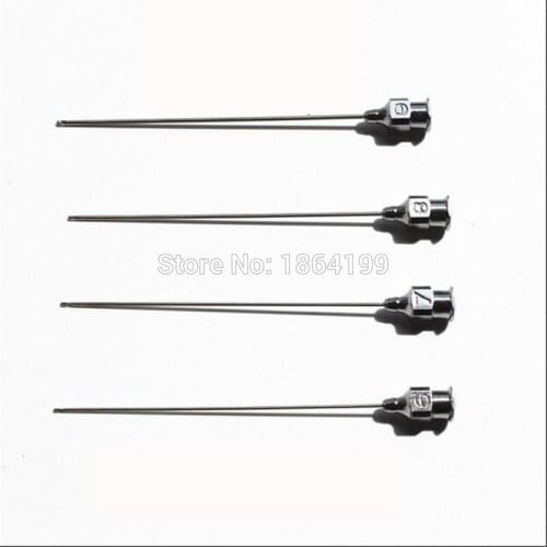 Goods quality! 5PCS/LOT Stainless Steel Medical Ophthalmic Instruments lacrimal probe microscopy equipment Flushing