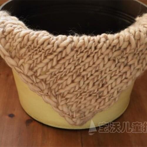 Soft Handknit layer blanket Newborn Chunky blanket photography props basket stuffer filler Newborn Photography Props