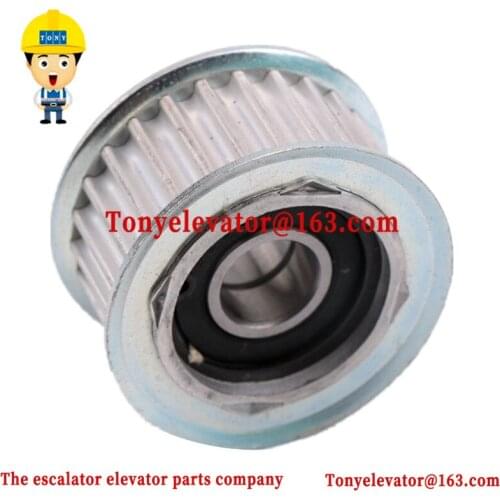 Elevator door machine belt roller OD45mm W23mm ID12mm 26 Teeth