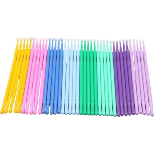 100Pcs/bag Disposable MicroBrush Eyelashes Extension Individual Lash Removing Swab Micro Brush For Eyelash Extension Tools