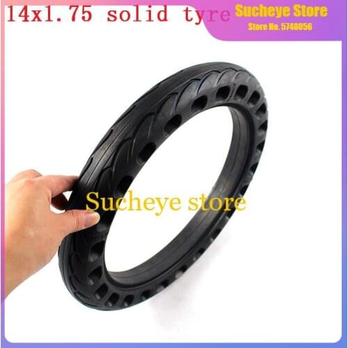 14 inch 14*1.75 lithium tram bicycle non-inflatable solid tyre 14x1.75 bicycle electric bicycle explosion-proof solid tire