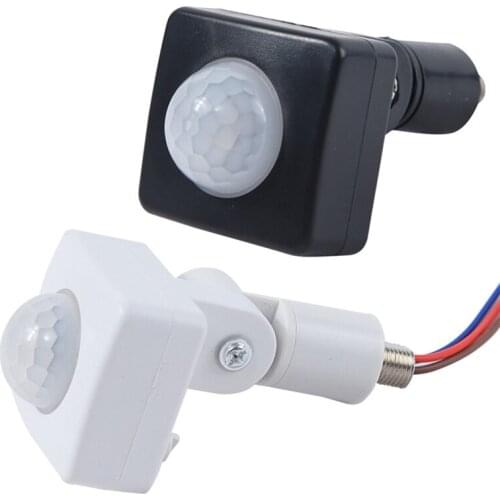 180 Degrees High Quality Automatic 12MM AC 85-265V Security PIR Infrared Motion Sensor Detector Wall LED Light Outdoor