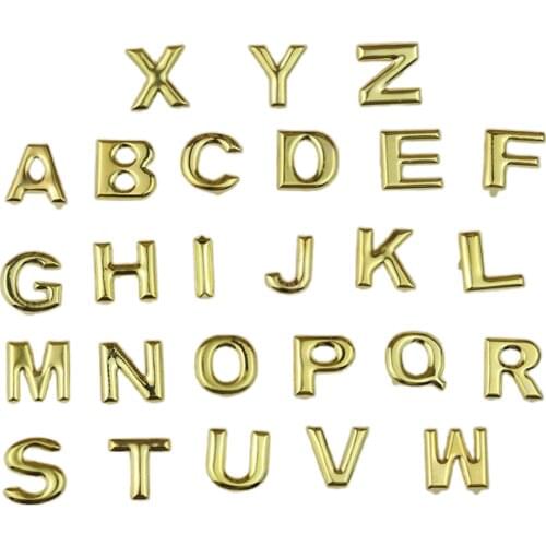 26Pc DIY A-Z Letter Metal Rivets Claw Studs Nailhead for Bags Clothes Hats Decor