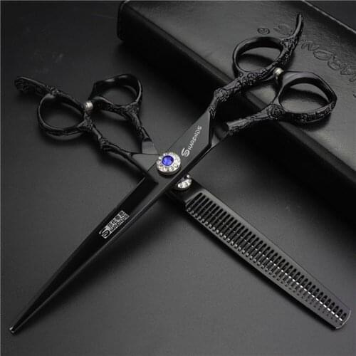 7 inch dog shears pet grooming scissors Pet scissors set thinning scissors Dog Professional Barber Tools